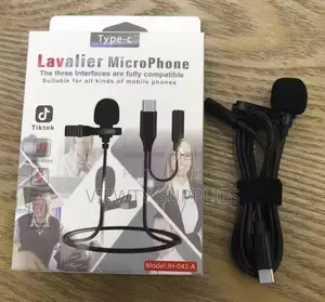 Type C Noise-canceling Portable Recording Lapel Microphone