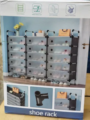 3 Compartment Shoe Rack