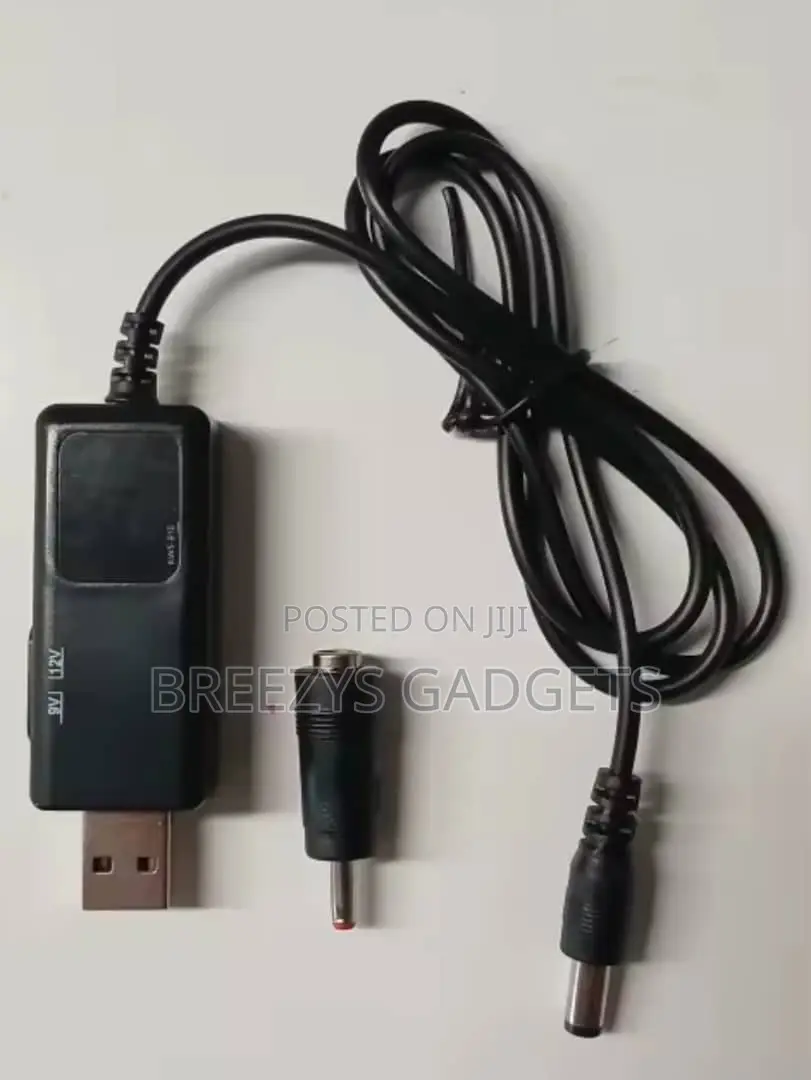 Usb Boost Converter Dc 5v to 9v 12v Usb Step-Up Converter Cable