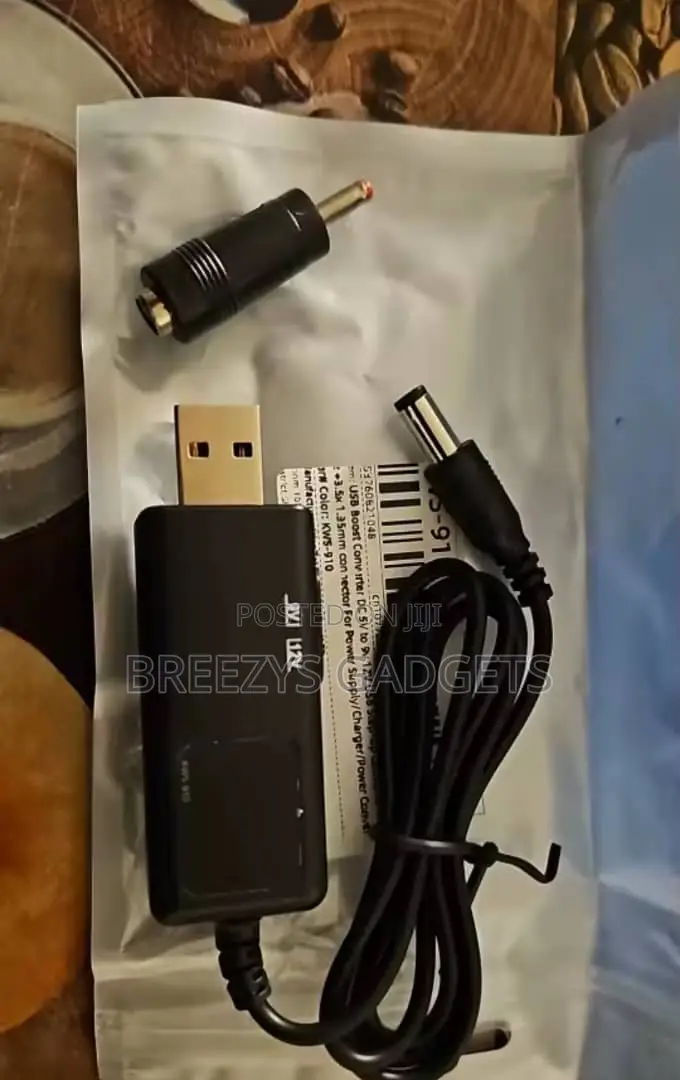 Usb Boost Converter Dc 5v to 9v 12v Usb Step-Up Converter Cable