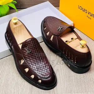 Louis Vuitton Coffee Leather Scandals Men’S Shoe