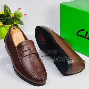 Brown Leather Clarks Men’S Loafer