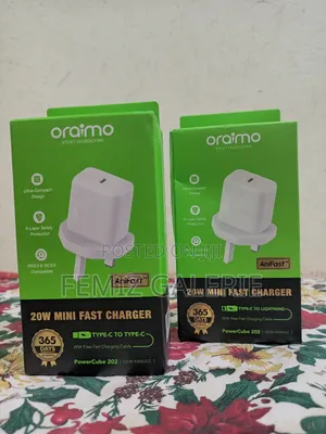 Oraimo Powercube 202 Uk Type 20w Compatible Charger Kit