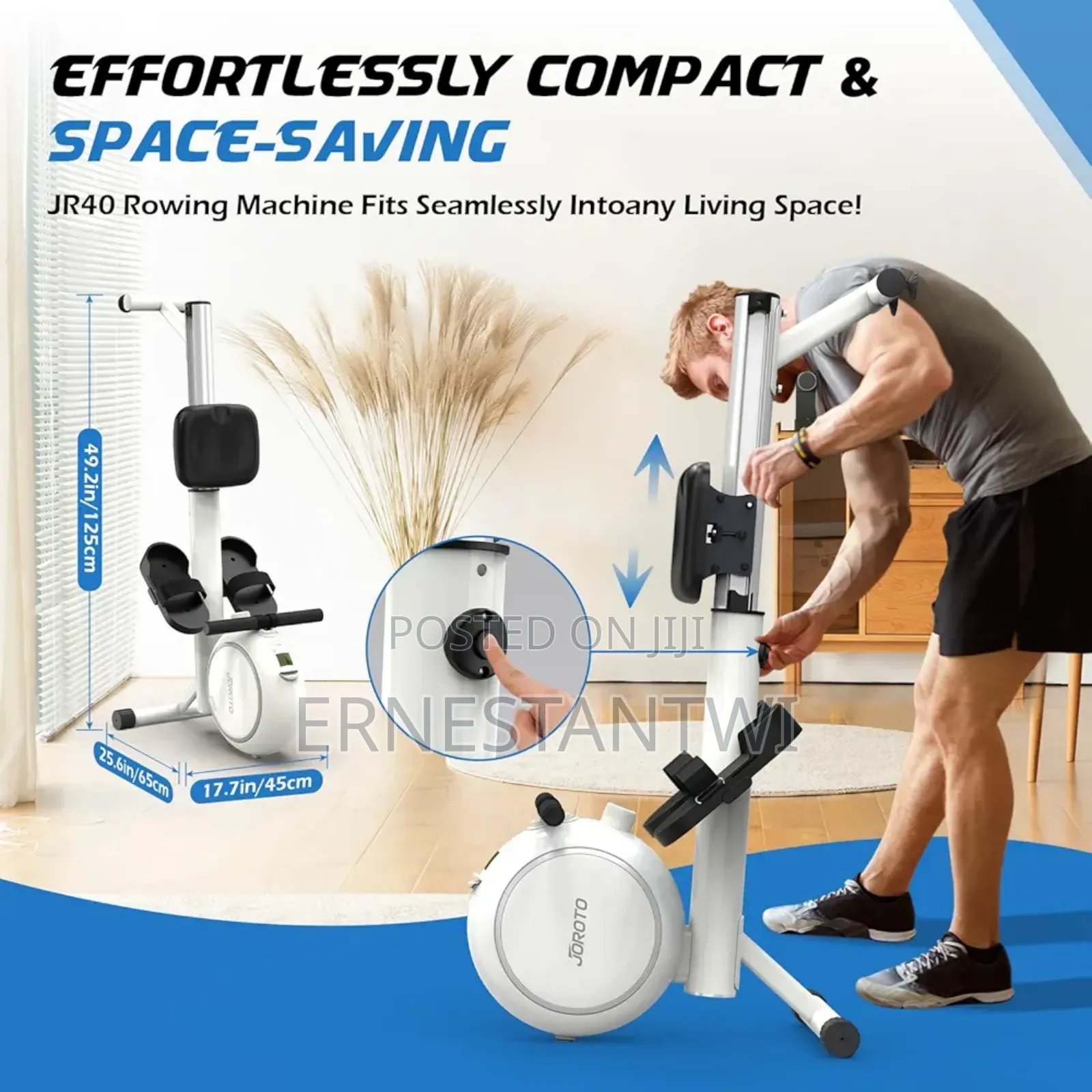 Foldable Magnetic Rowing Machine From Joroto, Uk