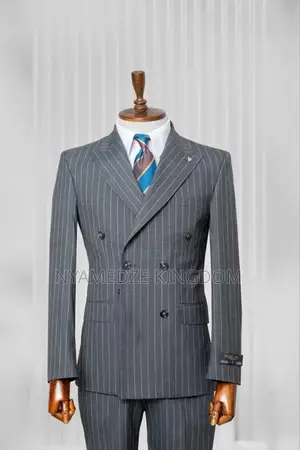 New Classic Gray Designable Men's Double Breasted Suit