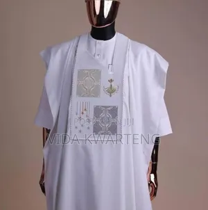 Classic White 3 Piece Kaftan