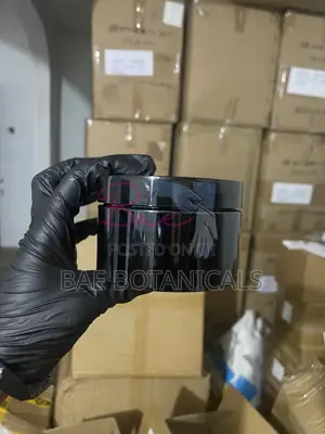 Black 250ml Jar With Inner Lid