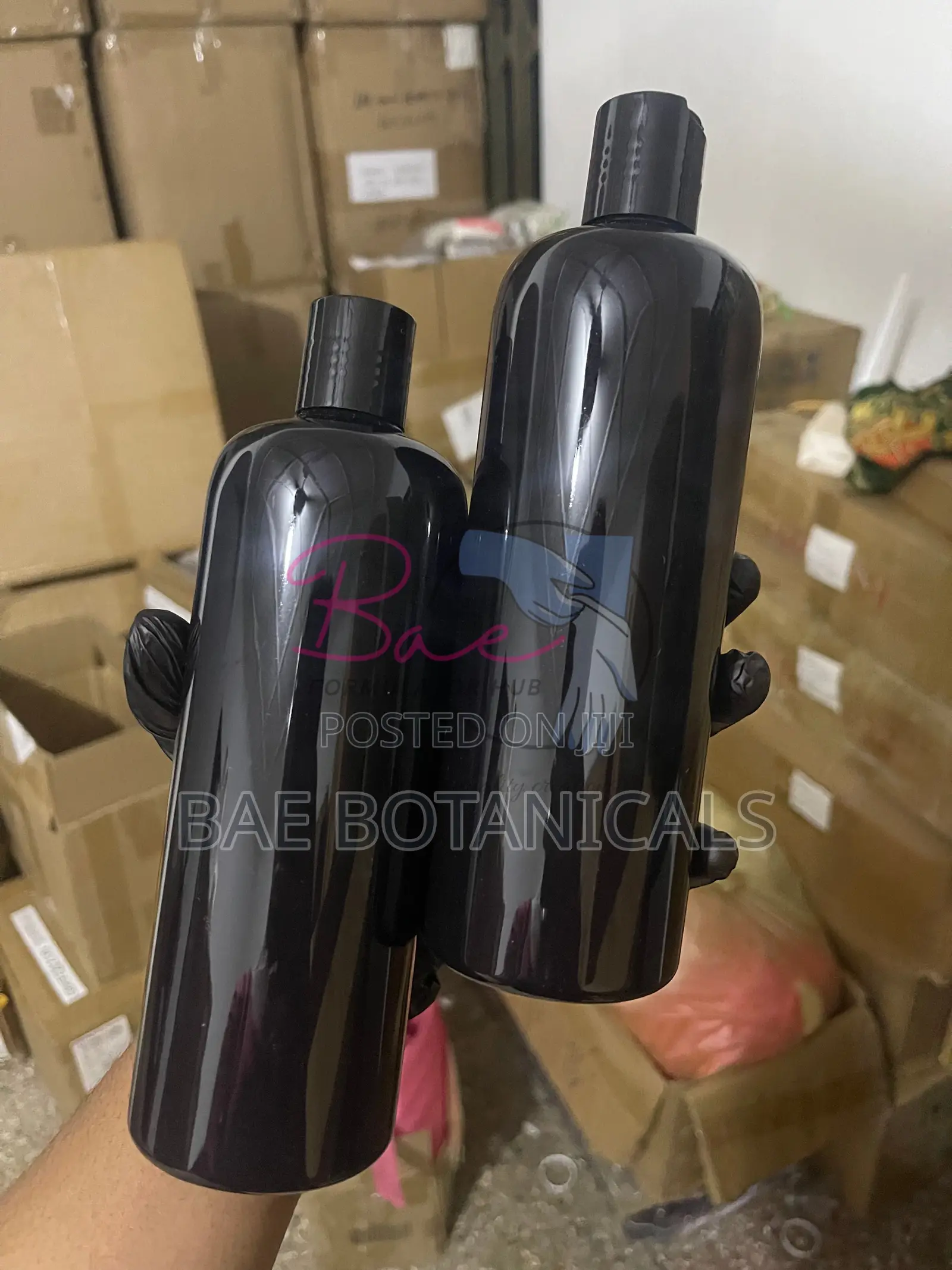 500ml Black Bottle With Press Lid