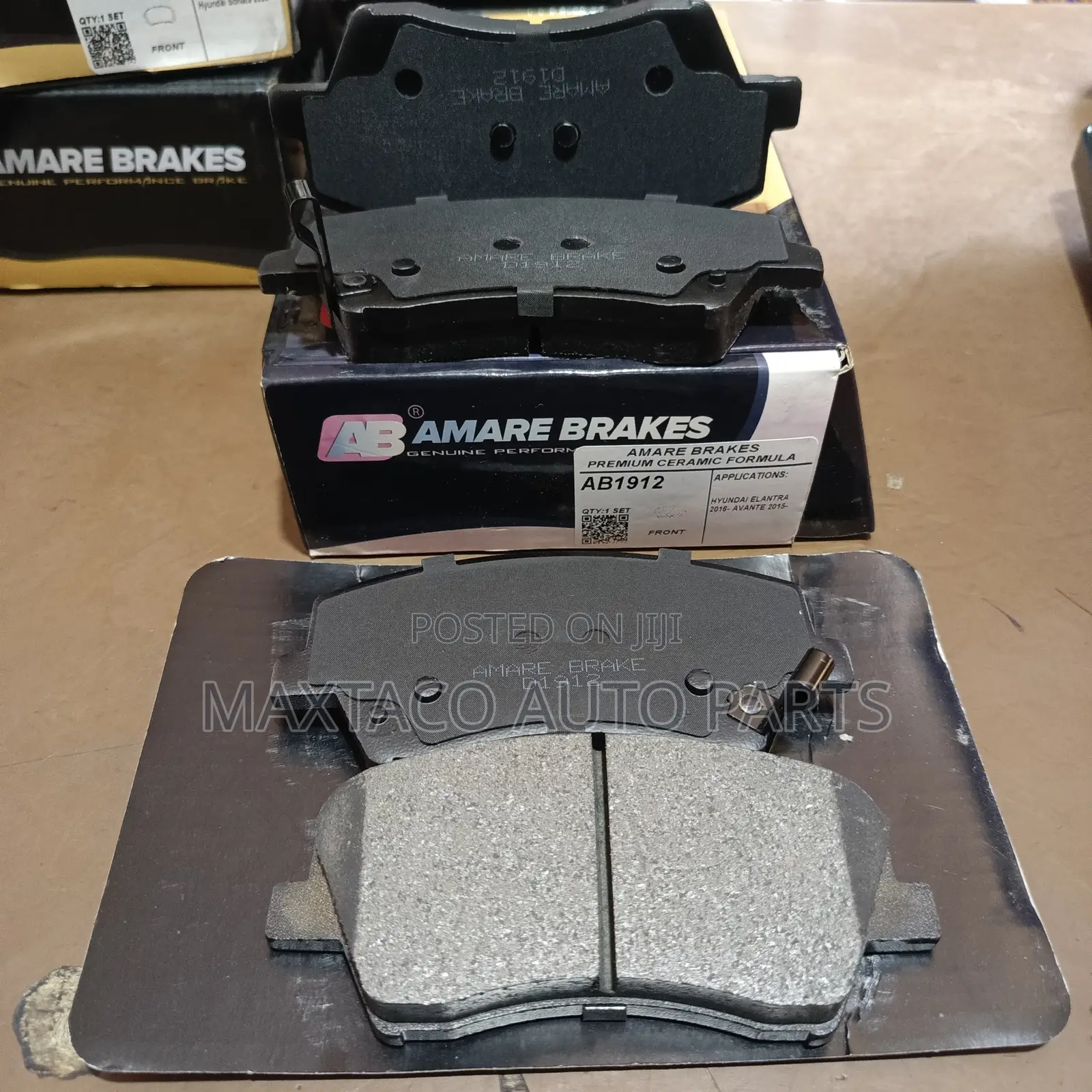 Amare Ab1912 Premium Ceramic Brake Pad for Elantra 2011-2016