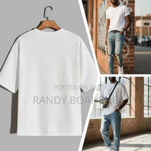 Plane White and Pink Round Neck