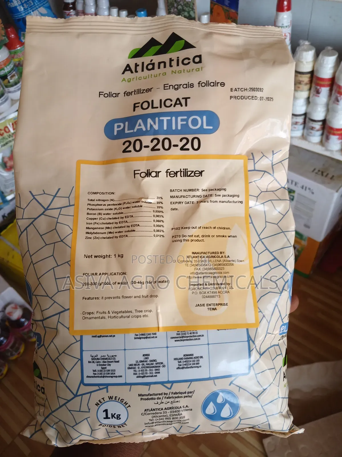 NPK 20-20-20 Fertilizer 1kg