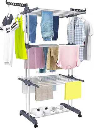 Multifunctional Floor Standing Cloth Drying Rack