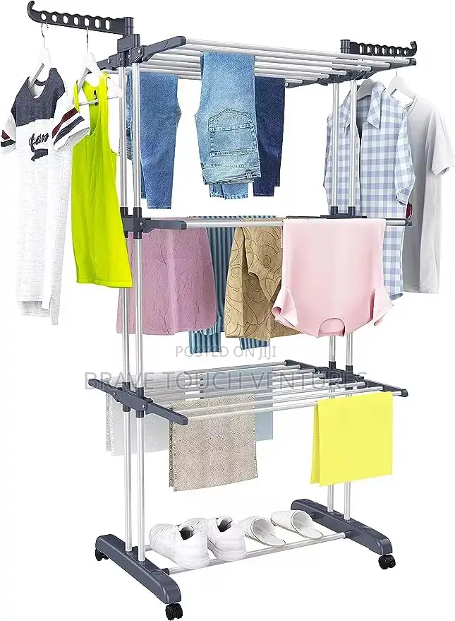 Multifunctional Floor Standing Cloth Drying Rack