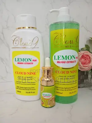 Cloud 9 Lemon and Carrot Lotion, Shower Gel and Serum