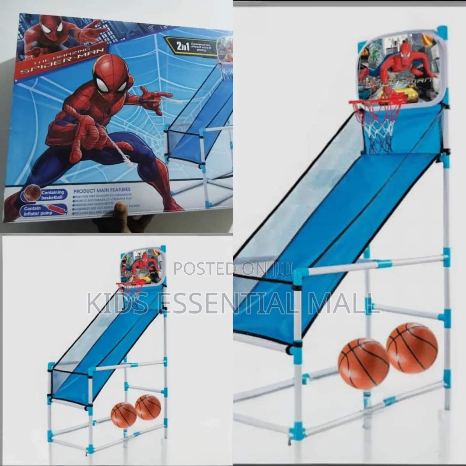 2 in 1spiderman Basketball Set for Kid's