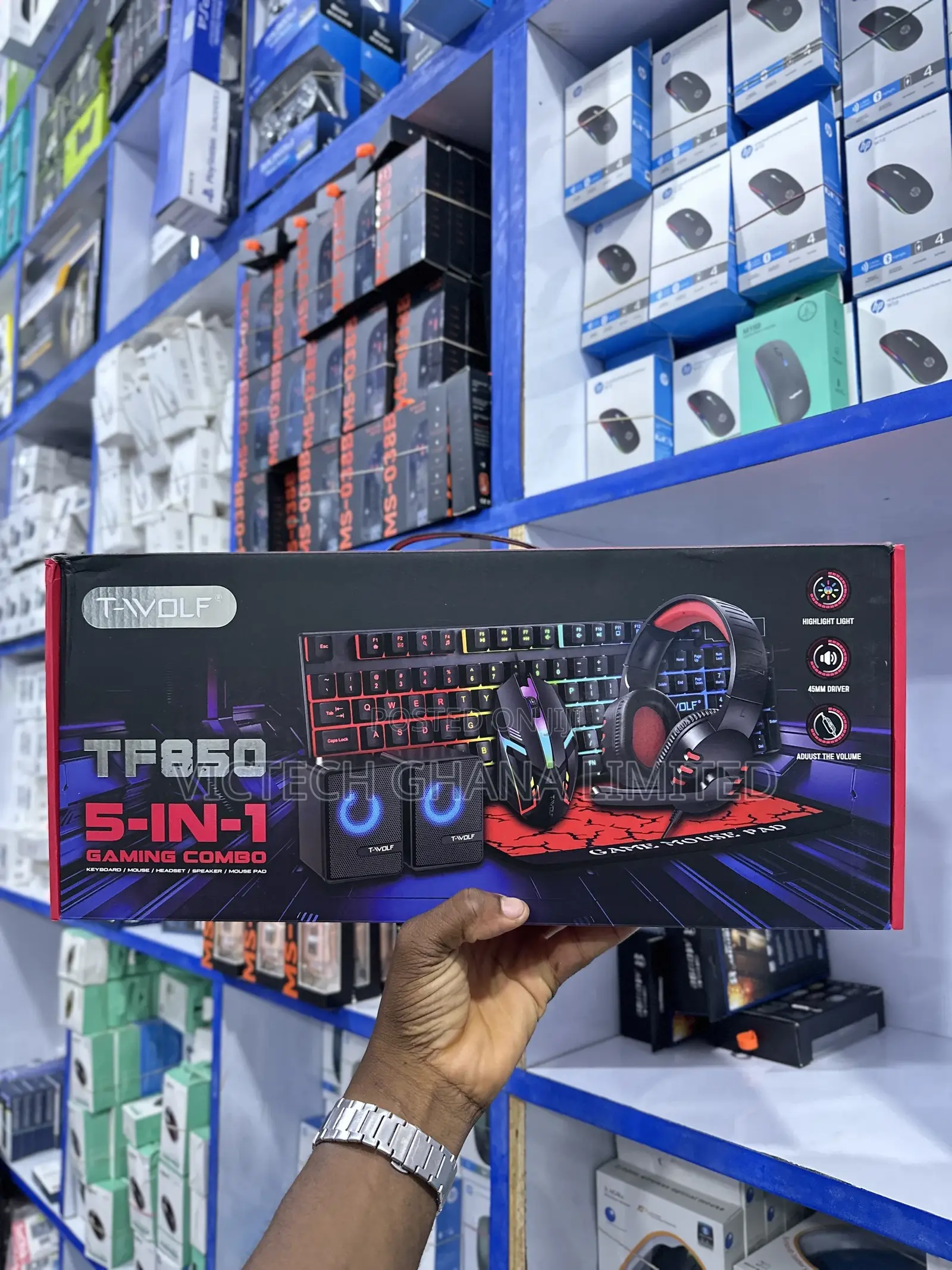 T-Wolf 5 in 1 Gaming Keyboard