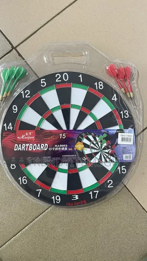 17 Inches Double Side Dartboard With 6 Pins