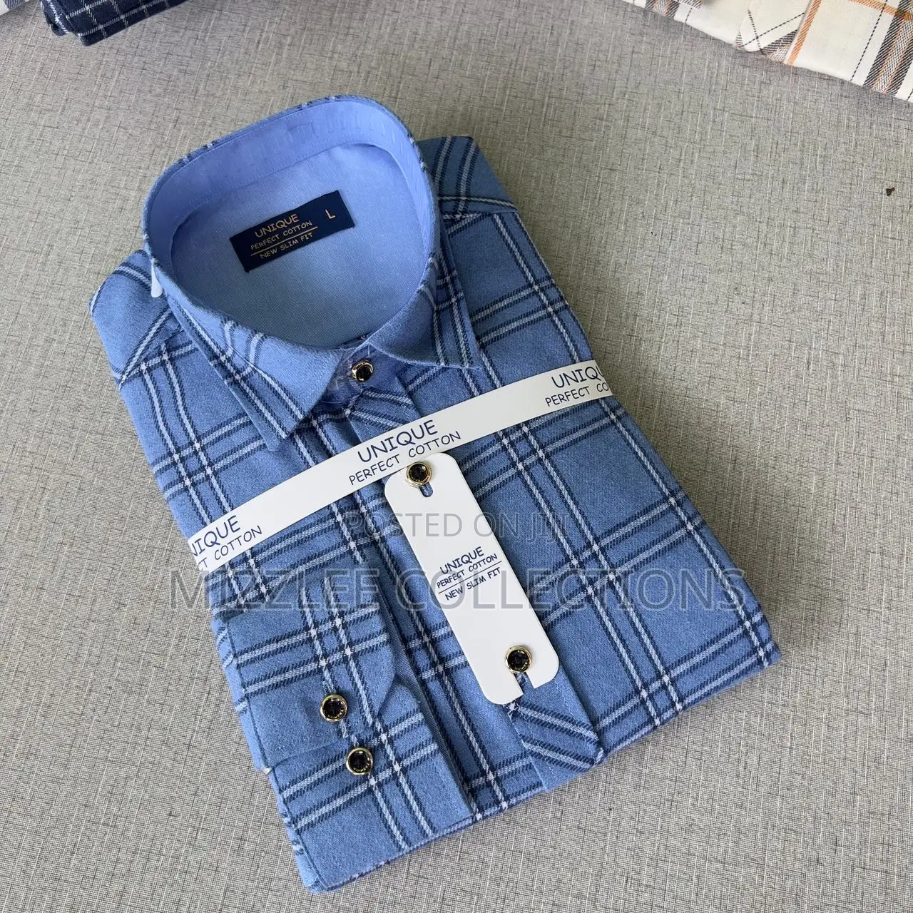 Gentlemen Checked Long Sleeves Shirt M-3xl