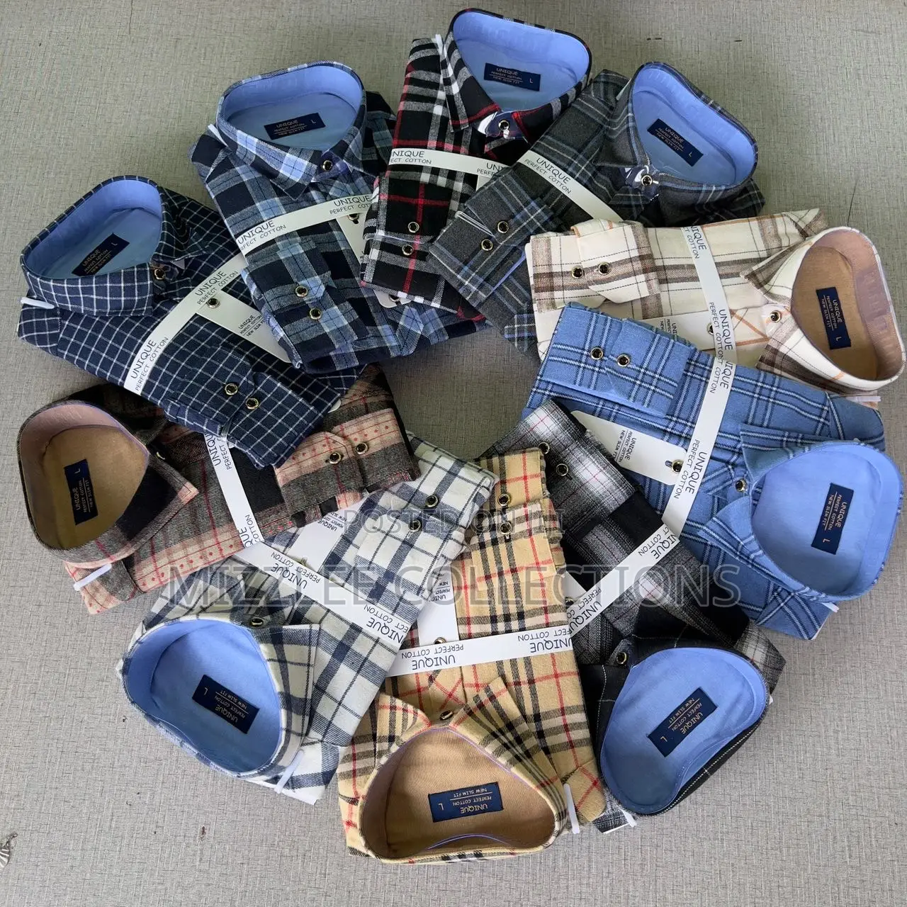 Gentlemen Checked Long Sleeves Shirt M-3xl