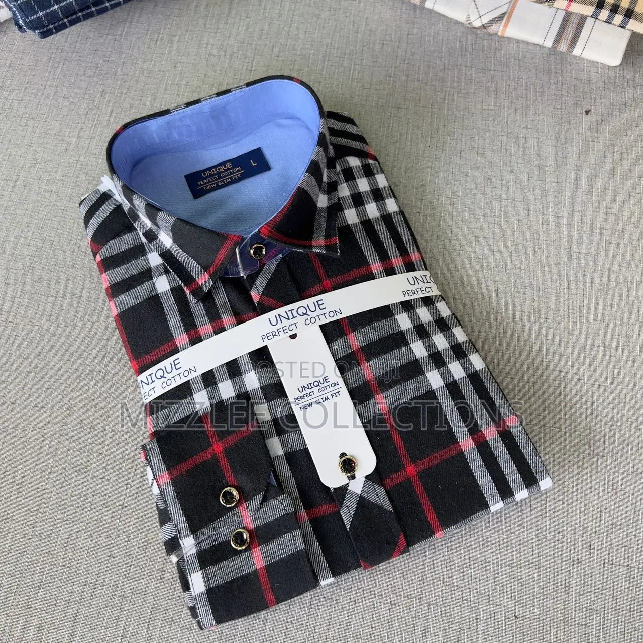Gentlemen Checked Long Sleeves Shirt M-3xl