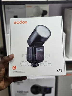 Godox V1-c Round Head Li-lon E-ttl Hss Master Speedlight Flash Canon