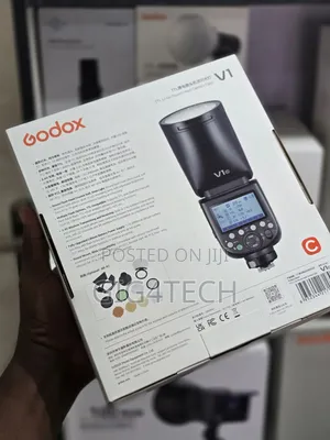 Godox V1-c Round Head Li-lon E-ttl Hss Master Speedlight Flash Canon