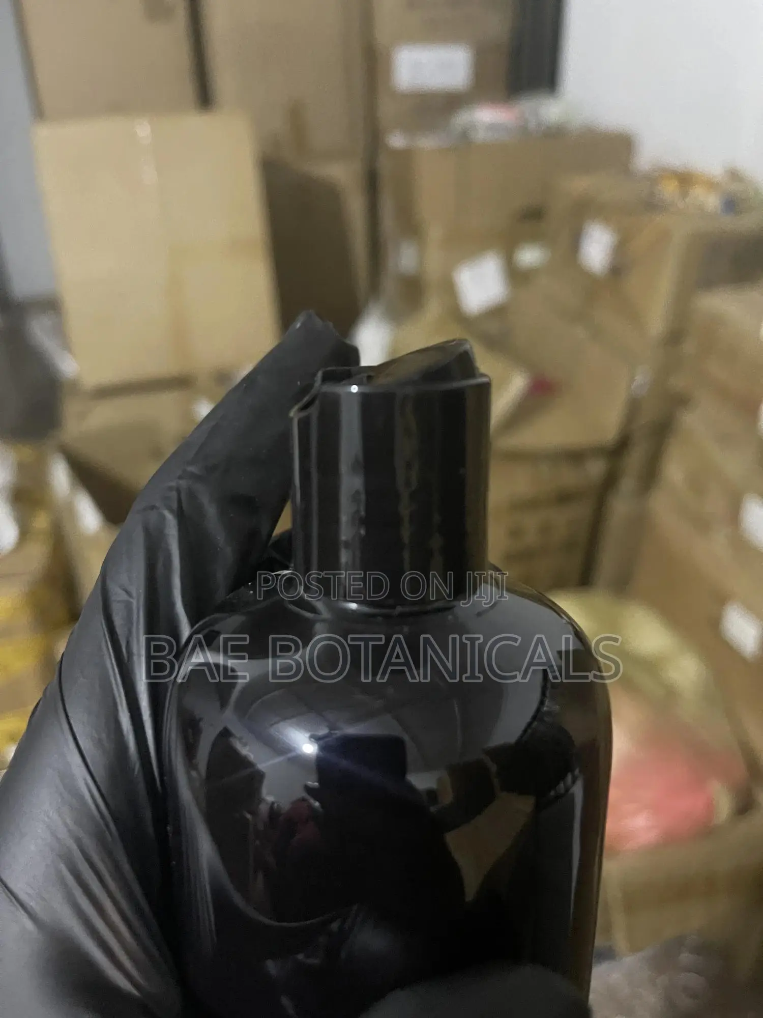 500ml Black Bottle With Press Lid