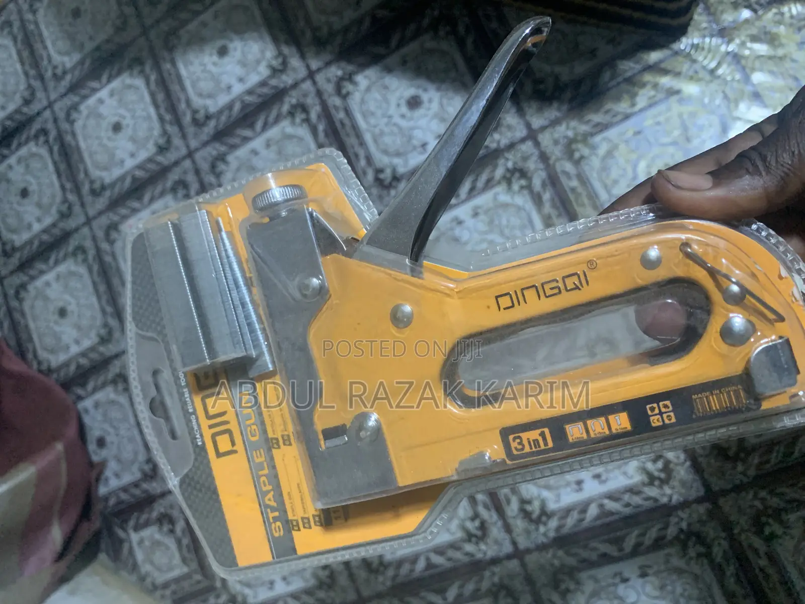 Staple Gun for Furniture Making. Carpentry and Industrial