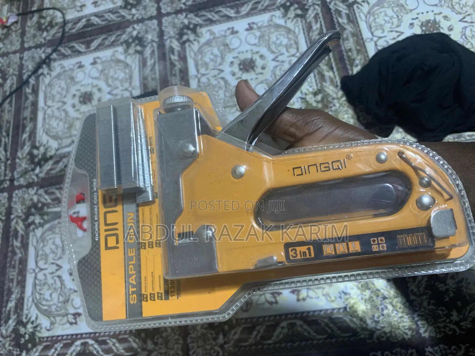 Staple Gun for Furniture Making. Carpentry and Industrial
