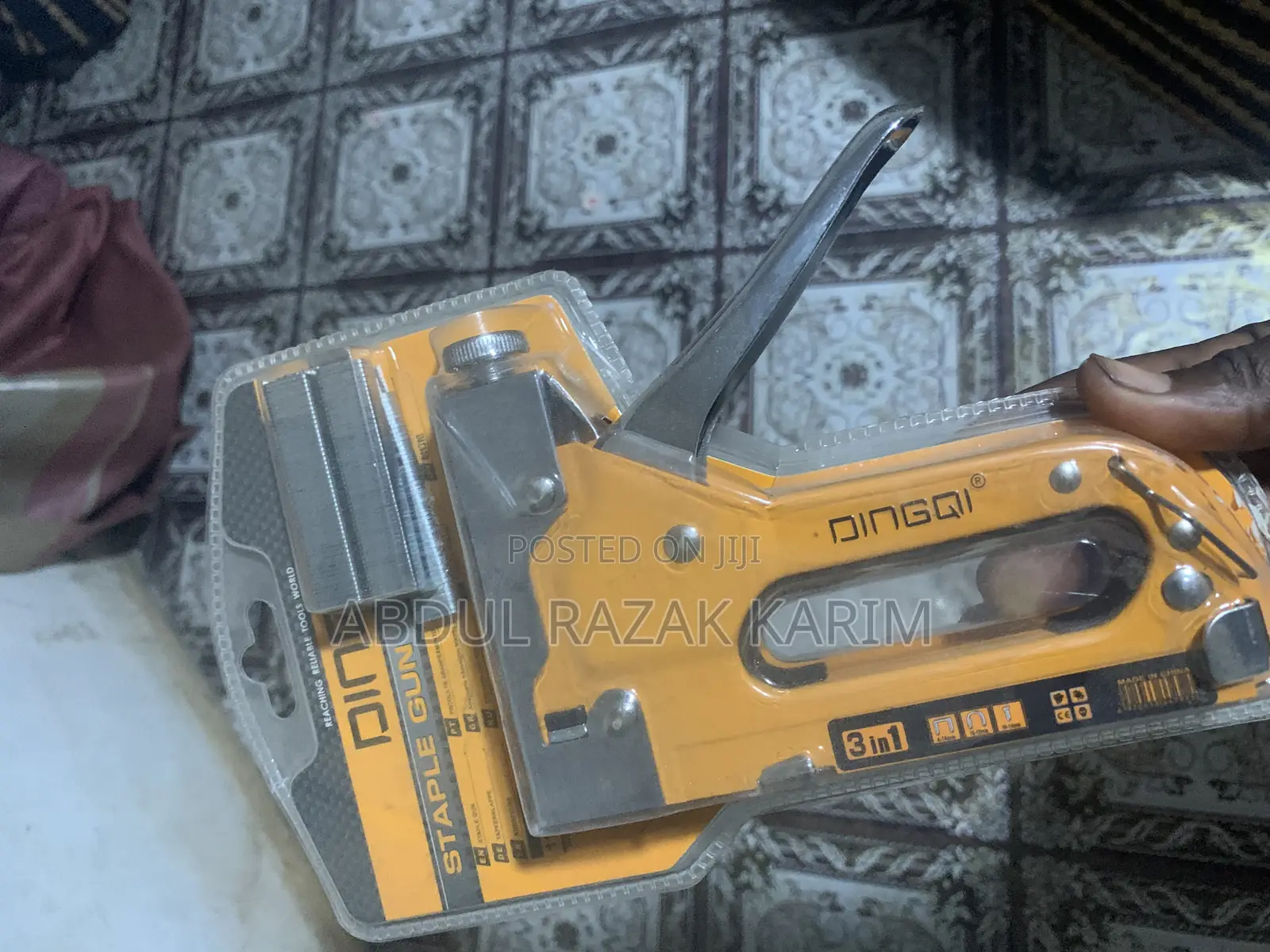 Staple Gun for Furniture Making. Carpentry and Industrial