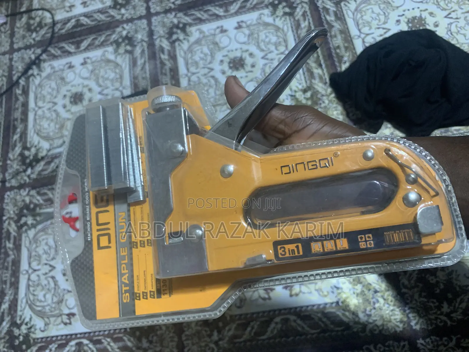 Staple Gun for Furniture Making. Carpentry and Industrial