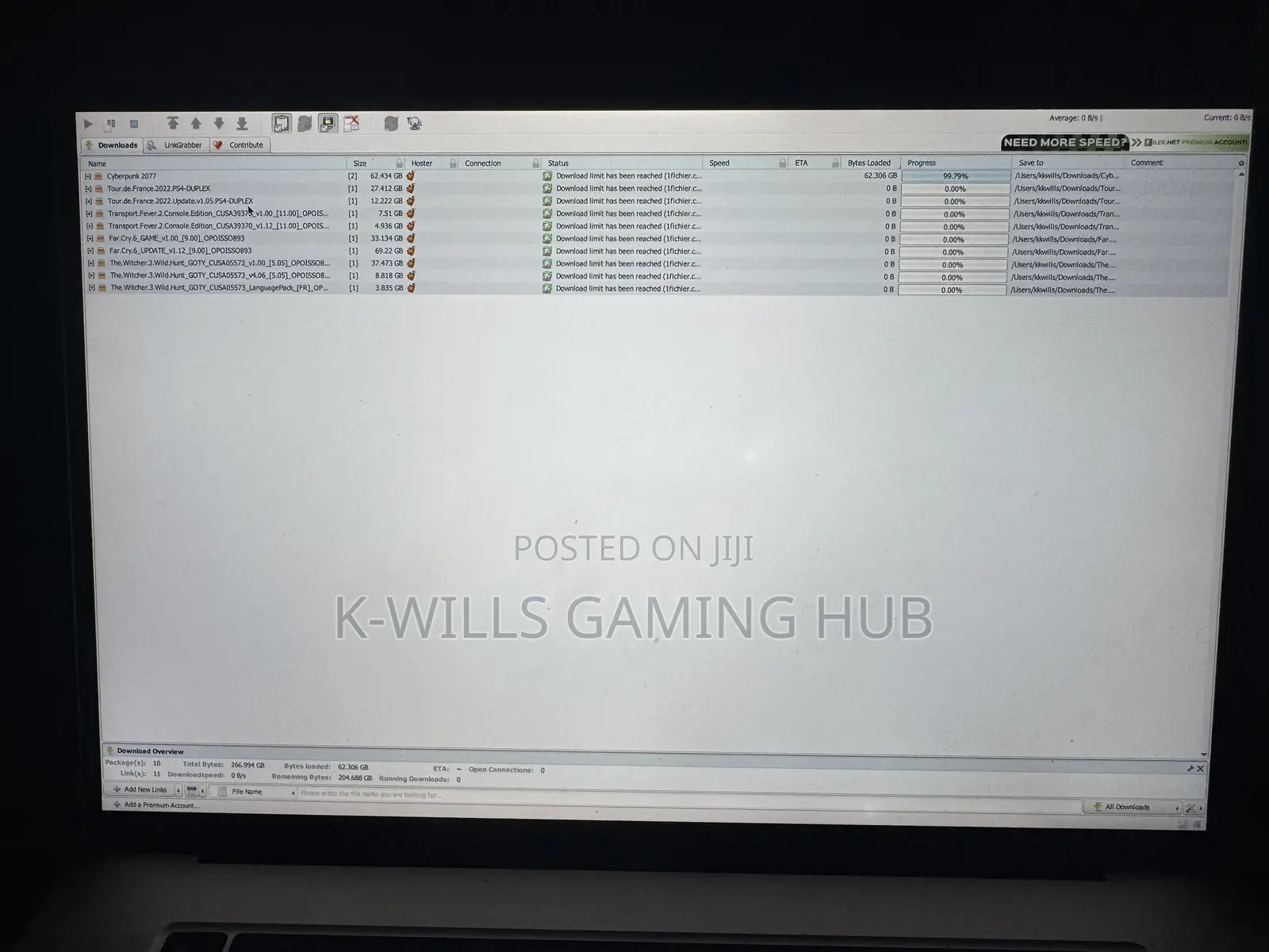 High-Speed Digital Download Services for Games, Software Movies