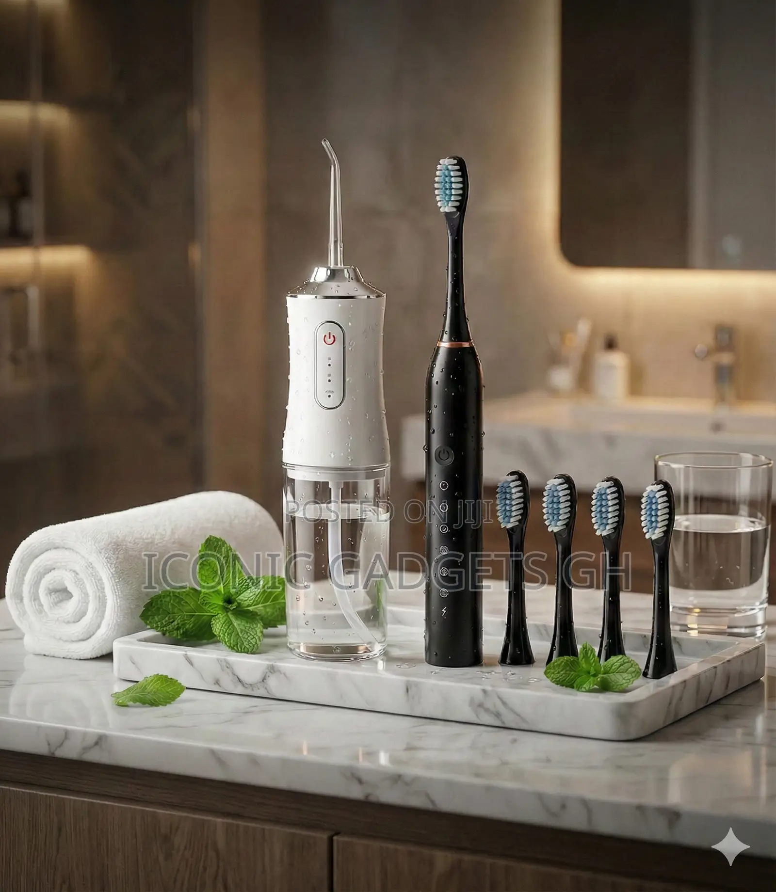 Powerful Water Flosser Plus a Free Electric Toothbrush!
