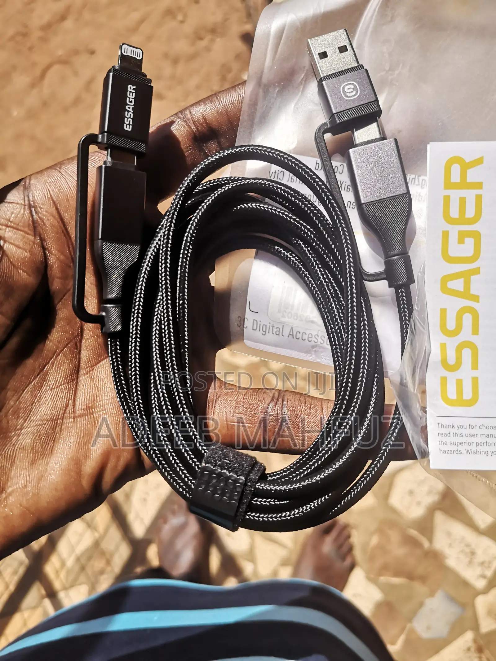 100w Laptop and Phone Charger Cable 4in1