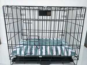 Metallic Dog Cage With Bed