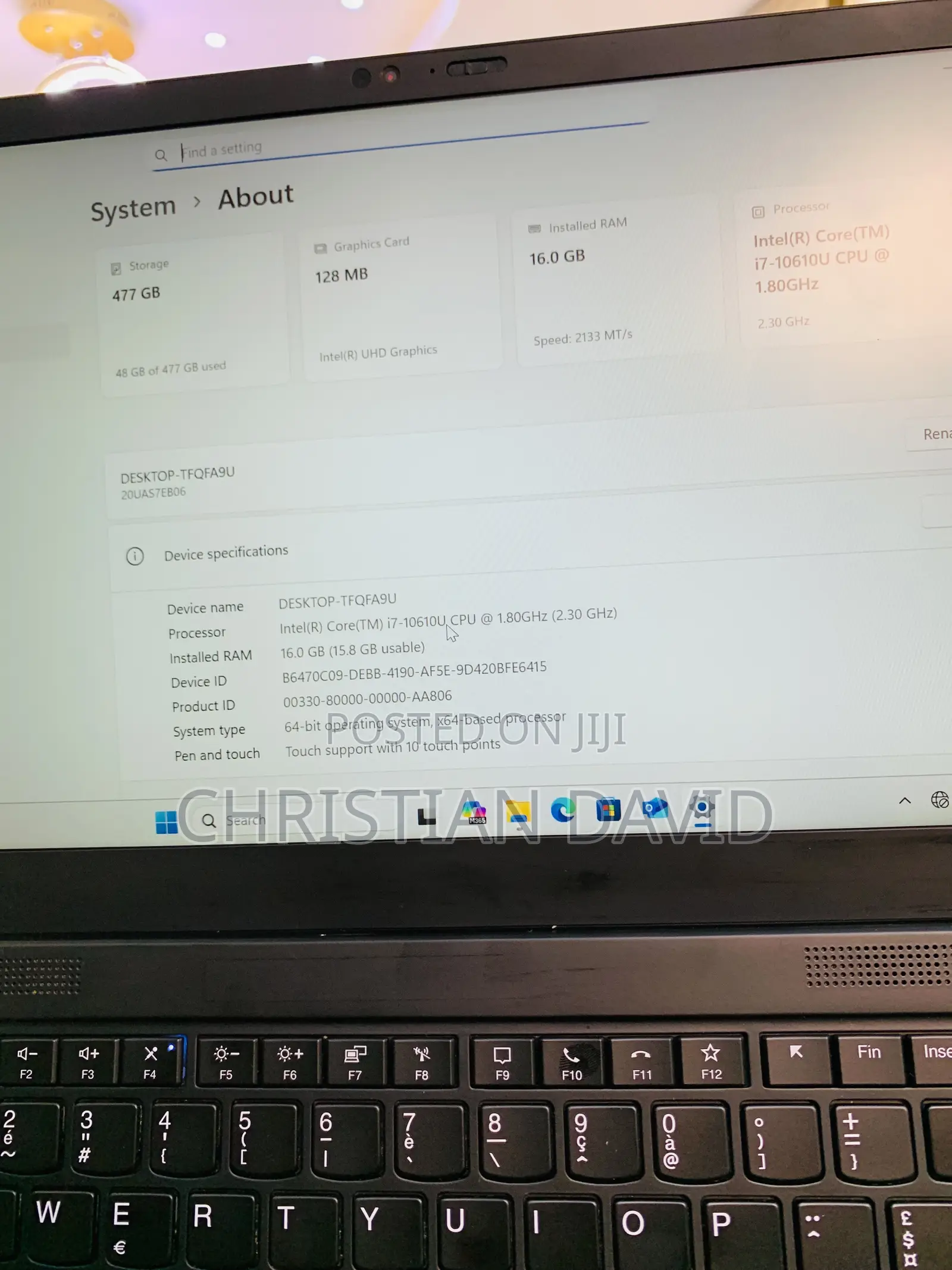 Laptop Lenovo ThinkPad X1 Carbon 16GB Intel Core I7 SSD 512GB