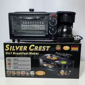 Silver Crest 3-in-1 Electric Breakfast Maker Machine