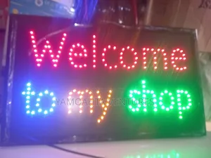 Sign Light Welcome to My Shop