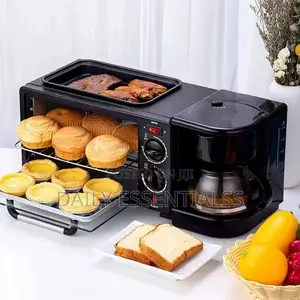 Silver Crest 3-in-1 Breakfast Maker With Oven Coffee Pot