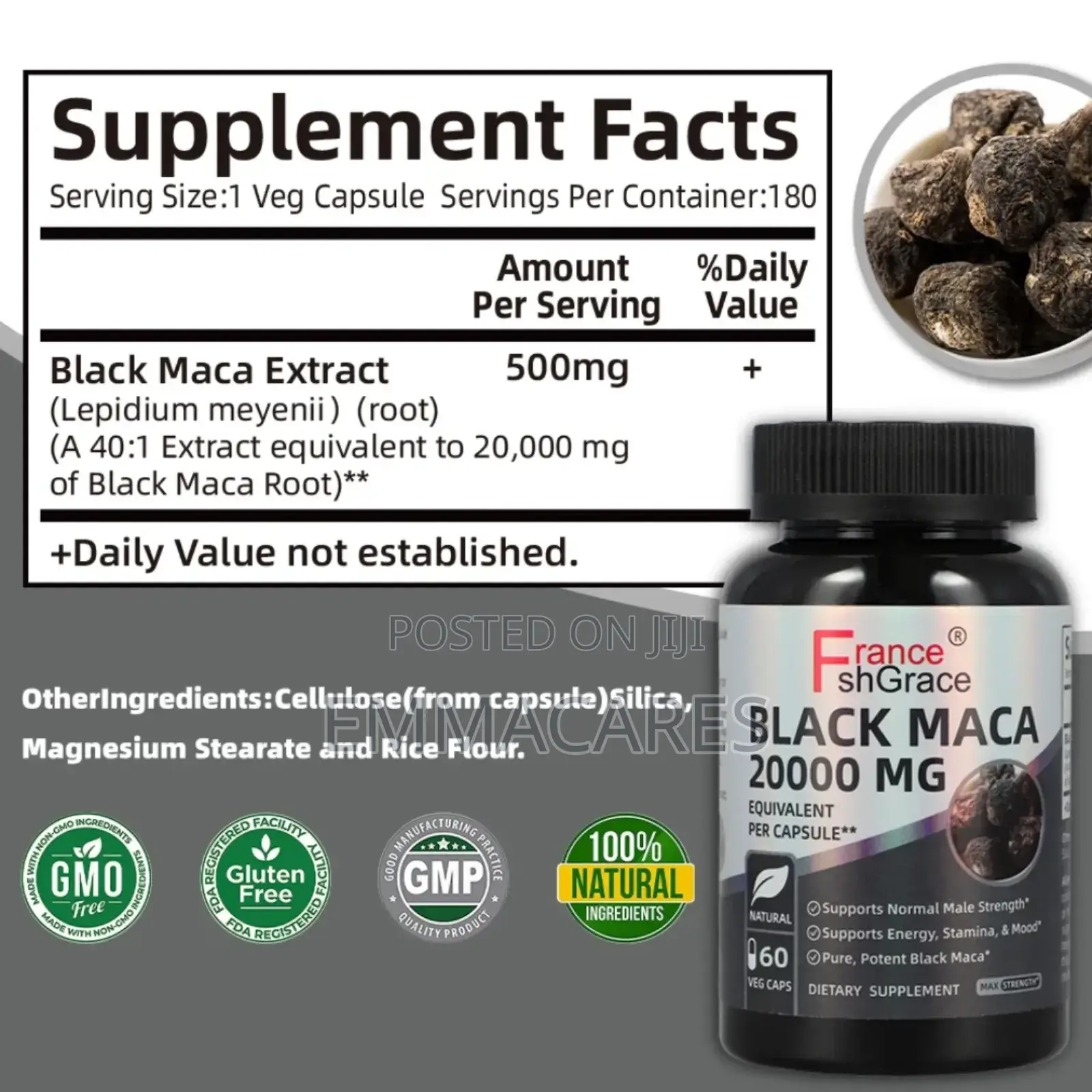 Black Maca Root Supplement