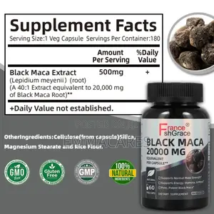 Black Maca Root Supplement