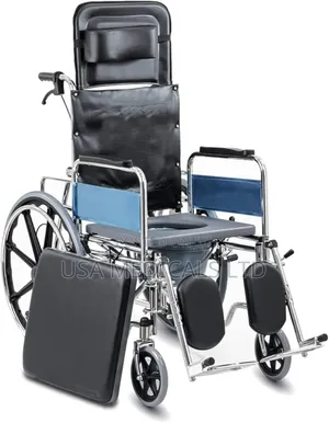 Abs Commode Wheelchair (Long Back Rest)