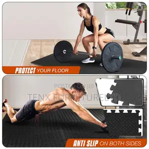 Interlocking Floor Gym/Floor Tiles (Black)