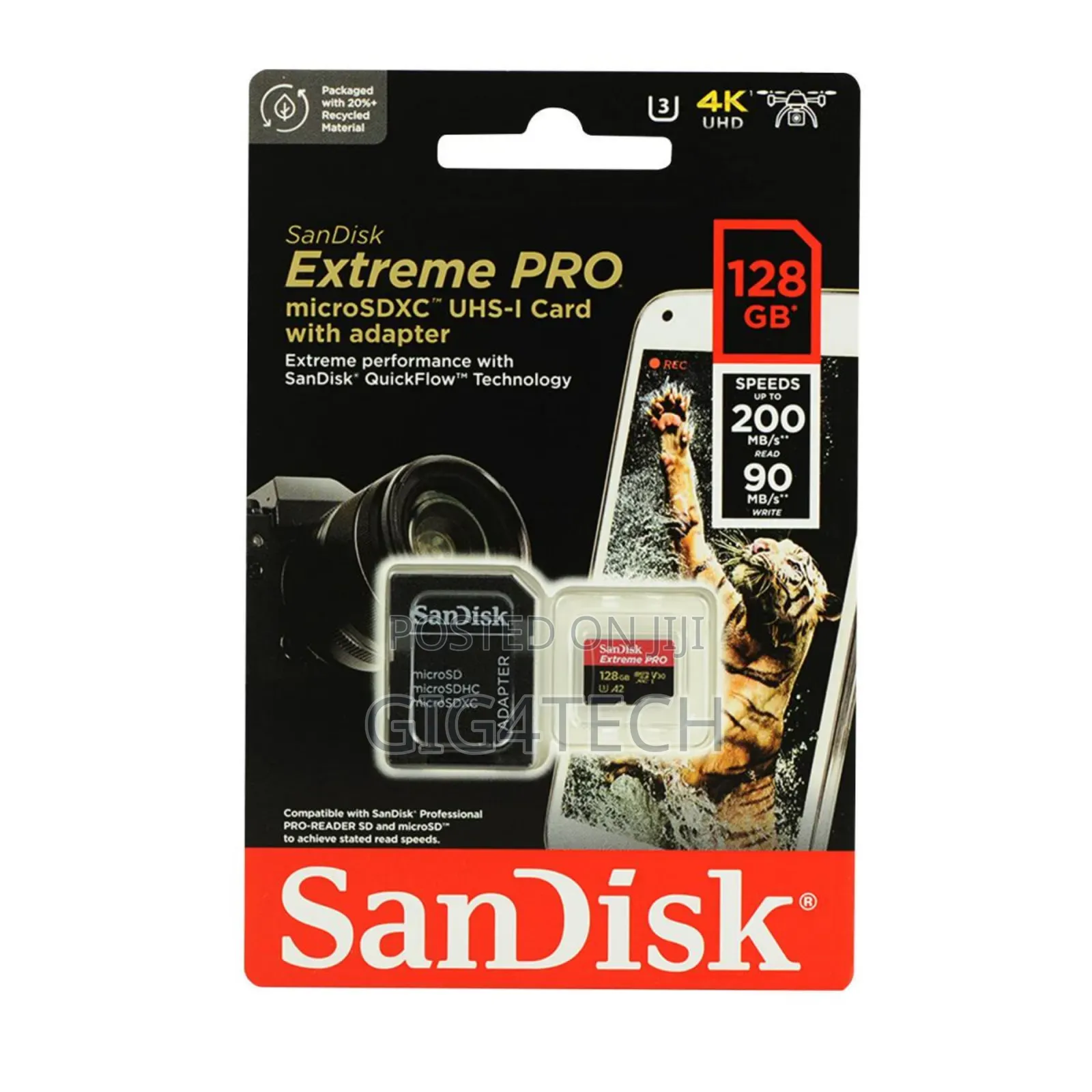Sandisk Extreme Pro 128gb 200mbps Micro Sd Card