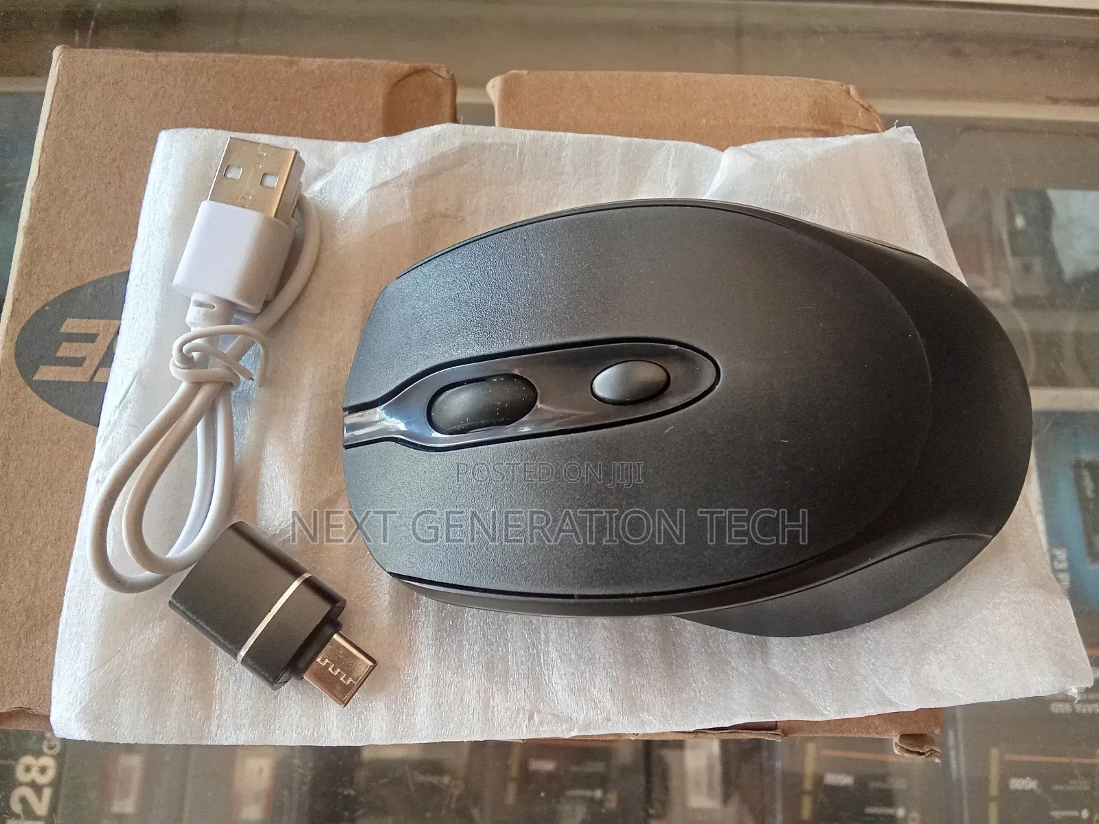 Wireless Rechargeable Mouse With Bluetooth N Type C Otg