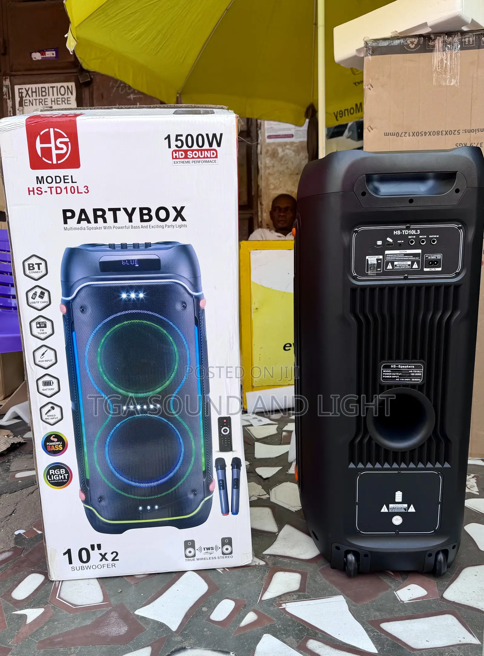 Hd Sound 2 X 10 Inches Party Box