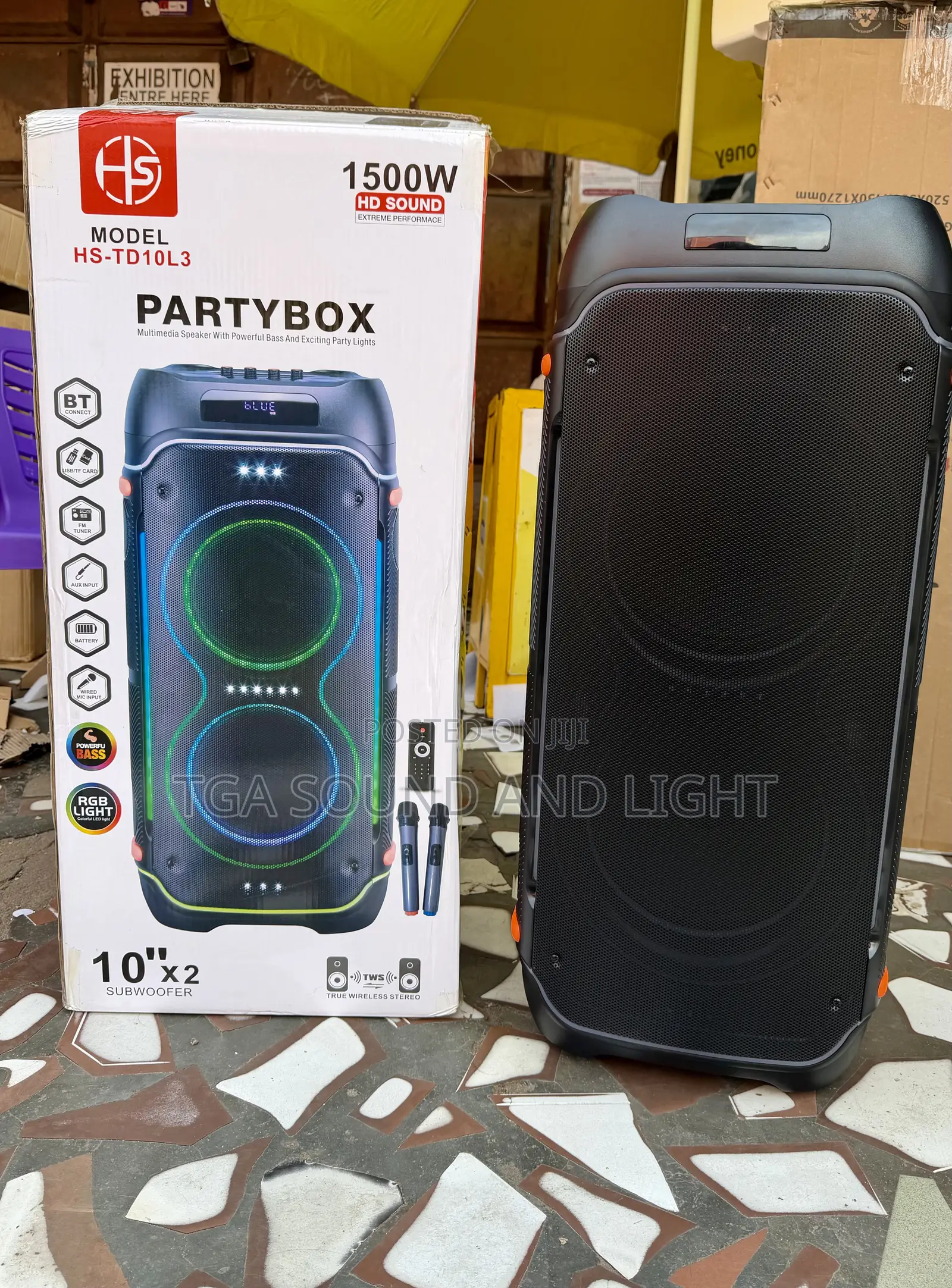 Hd Sound 2 X 10 Inches Party Box
