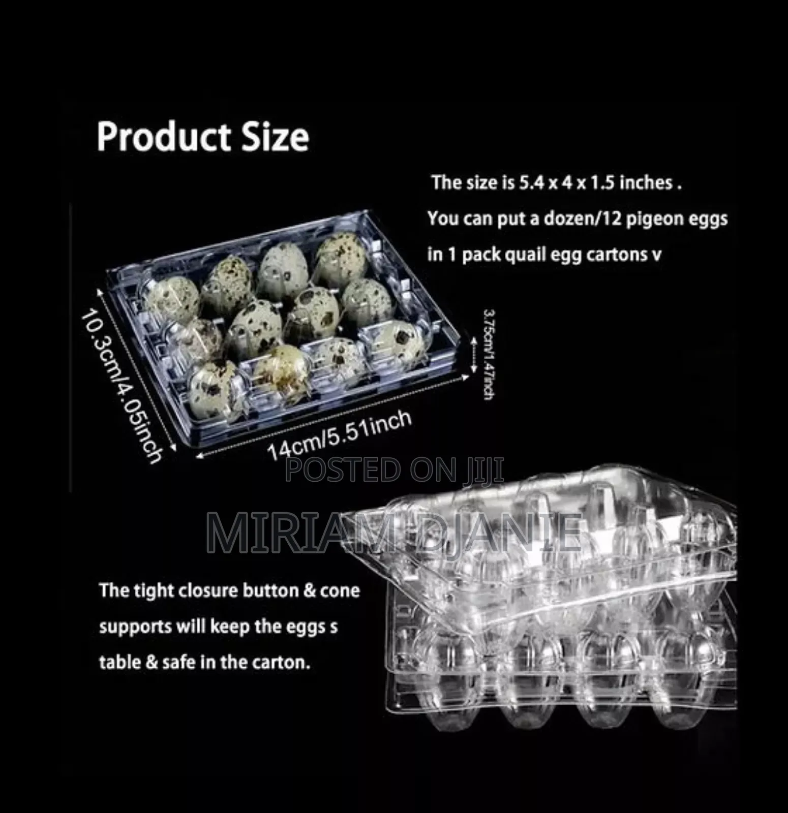 Transparent Quail Egg Crates