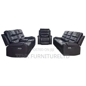 Sofa Love L-Shapesofa Set 3+2+1 Electric Recliner Brown