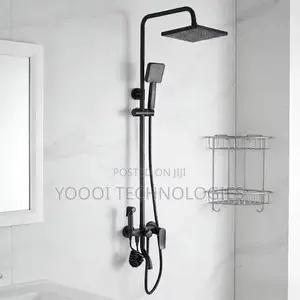 Glossy Black 4in 1 Shower Set